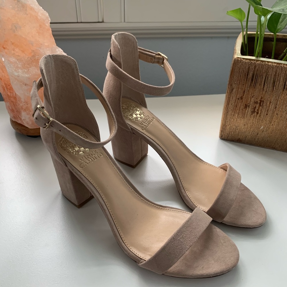 Vince Camuto Beah Block Heel Ankle Strap Sandal